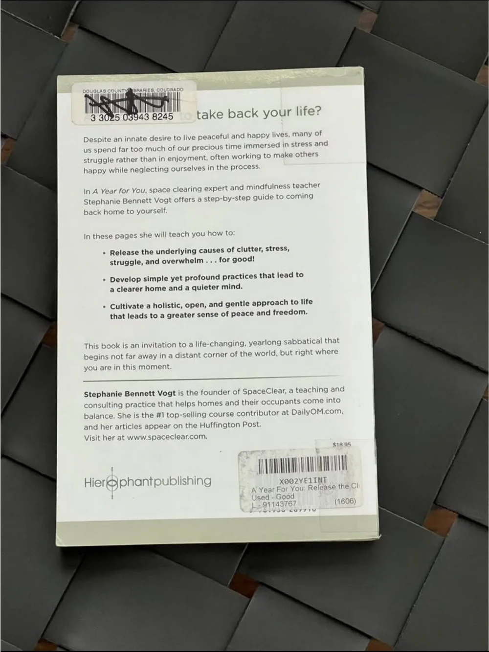 A Year For You by Stephanie Bennett Vogt - White Cover